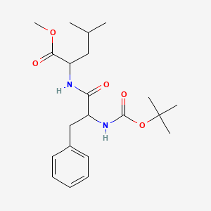 molecular formula C21H32N2O5 B8810905 METHYL 2-(2-{[(TERT-BUTOXY)CARBONYL]AMINO}-3-PHENYLPROPANAMIDO)-4-METHYLPENTANOATE 