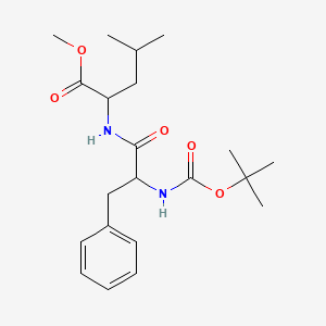 molecular formula C21H32N2O5 B8810905 methyl N-(tert-butoxycarbonyl)phenylalanylleucinate 