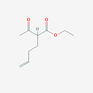 molecular formula C10H16O3 B8810937 Ethyl 2-acetyl-5-hexenoate CAS No. 42185-42-2