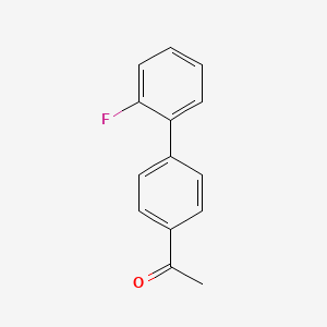 molecular formula C14H11FO B8810998 1-(2'-Fluoro(1,1'-biphenyl)-4-yl)ethan-1-one CAS No. 345-55-1