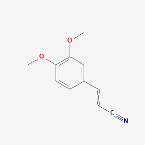 molecular formula C11H11NO2 B8811032 3-(3,4-Dimethoxyphenyl)prop-2-enenitrile 