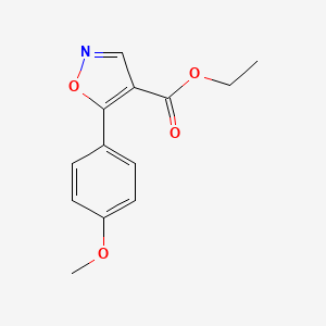 molecular formula C13H13NO4 B8811045 Ethyl-5-(4-methoxyphenyl)-isoxazole-4-carboxylate 