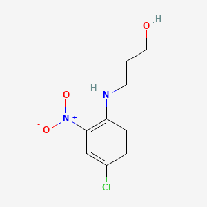 molecular formula C9H11ClN2O3 B8811048 3-((4-Chloro-2-nitrophenyl)amino)propan-1-ol CAS No. 84145-68-6