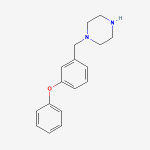 molecular formula C17H20N2O B8811060 1-(3-Phenoxybenzyl)piperazine 