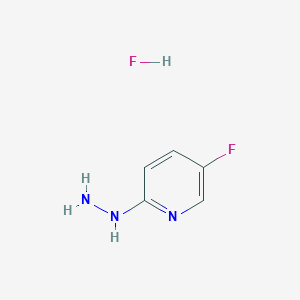 molecular formula C5H7F2N3 B8811072 5-Fluoro-2-hydrazinylpyridine hydrofluoride CAS No. 1265323-98-5