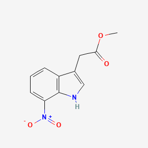 molecular formula C11H10N2O4 B8811088 Methyl 7-Nitroindole-3-acetate 