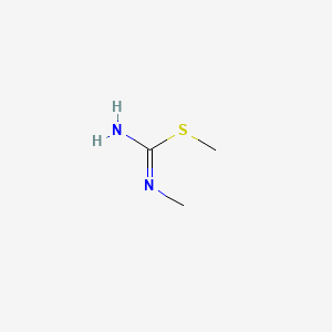 molecular formula C3H8N2S B8811094 N-methyl(methylsulfanyl)methanimidamide CAS No. 44387-05-5