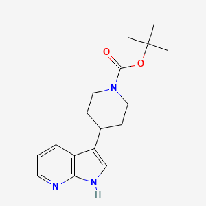 molecular formula C17H23N3O2 B8811164 tert-butyl 4-(1H-pyrrolo[2,3-b]pyridin-3-yl)piperidine-1-carboxylate CAS No. 400801-83-4