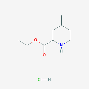 molecular formula C9H18ClNO2 B8811182 Ethyl 4-methylpiperidine-2-carboxylate hydrochloride 