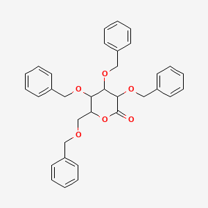 3,4,5-Trisbenzyloxy-6-benzyloxymethyltetrahydropyran-2-one