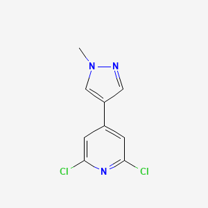 2,6-Dichloro-4-(1-methyl-1H-pyrazol-4-yl)pyridine
