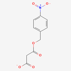 molecular formula C10H8NO6- B8811245 Propanedioic acid, mono[(4-nitrophenyl)methyl] ester 