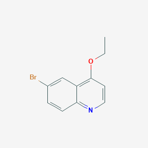 molecular formula C11H10BrNO B8811357 6-Bromo-4-ethoxyquinoline 