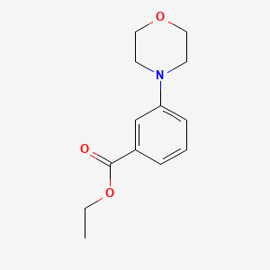 molecular formula C13H17NO3 B8811375 Ethyl 3-morpholinobenzoate 