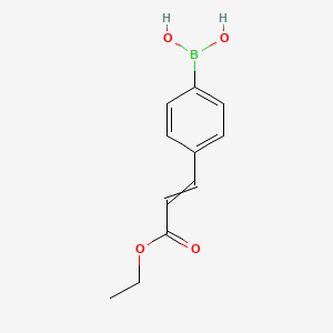 [4-(3-Ethoxy-3-oxoprop-1-enyl)phenyl]boronic acid