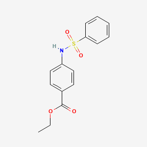 Benzoic acid, 4-[(phenylsulfonyl)amino]-, ethyl ester