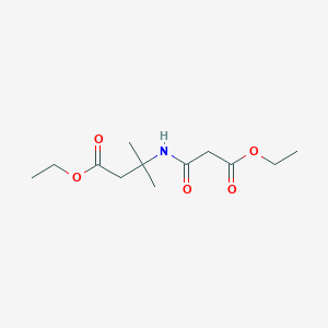 molecular formula C12H21NO5 B8811668 Ethyl 3-(3-ethoxy-3-oxopropanamido)-3-methylbutanoate CAS No. 845267-63-2