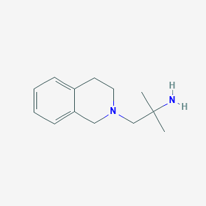 molecular formula C13H20N2 B8811854 2(1H)-Isoquinolineethanamine, 3,4-dihydro-a,a-dimethyl- 