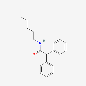 molecular formula C20H25NO B8811919 N-hexyl-2,2-diphenylacetamide 