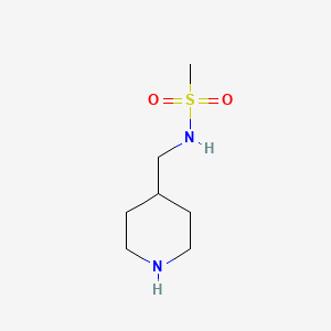 molecular formula C7H16N2O2S B8811922 N-(piperidin-4-ylmethyl)methanesulfonamide 