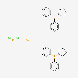 molecular formula C34H38Cl2FeP2Pd B8811936 Pdcl2 (dppf) 