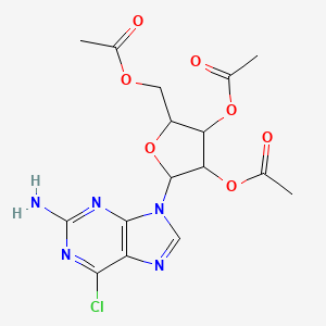 [3,4-Diacetyloxy-5-(2-amino-6-chloropurin-9-yl)oxolan-2-yl]methyl acetate