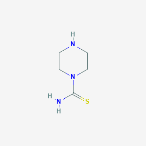 molecular formula C5H11N3S B8812016 1-Piperazinecarbothioamide(9CI) CAS No. 54147-47-6
