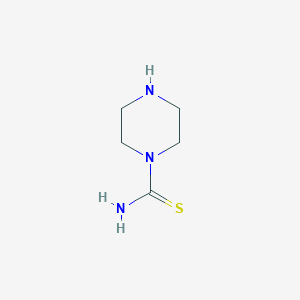 molecular formula C5H11N3S B8812016 1-Piperazinecarbothioamide CAS No. 54147-47-6