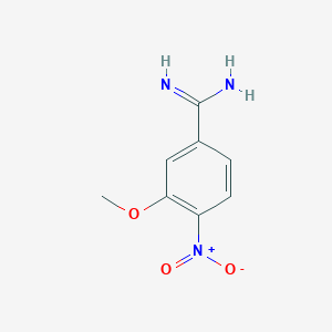 molecular formula C8H9N3O3 B8812079 3-Methoxy-4-nitrobenzimidamide CAS No. 878156-44-6