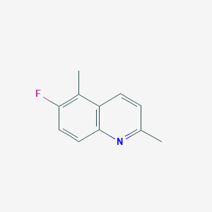 molecular formula C11H10FN B8812163 6-Fluoro-2,5-dimethylquinoline CAS No. 113641-45-5