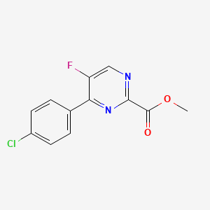 Methyl 4-(4-chlorophenyl)-5-fluoropyrimidine-2-carboxylate