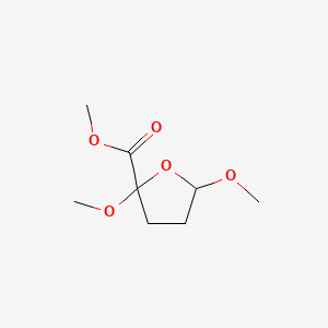 molecular formula C8H14O5 B8812187 METHYLTETRAHYDRO-2,5-DIMETHOXY-2-FURANCARBOXYLATE 