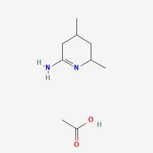 2-Imino-4,6-dimethylpiperidine, acetate