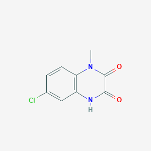 molecular formula C9H7ClN2O2 B8812197 6-Chloro-1-methylquinoxaline-2,3(1H,4H)-dione CAS No. 90272-97-2