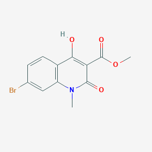 Methyl 7-bromo-4-hydroxy-1-methyl-2-oxo-1,2-dihydroquinoline-3-carboxylate