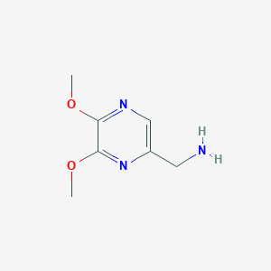 molecular formula C7H11N3O2 B8812210 (5,6-Dimethoxypyrazin-2-yl)methanamine 