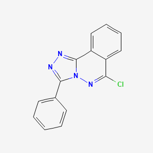 molecular formula C15H9ClN4 B8812214 6-Chloro-3-phenyl-[1,2,4]triazolo[3,4-a]phthalazine CAS No. 56813-54-8