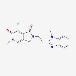 7-Chloro-5-methyl-2-(2-(1-methyl-1H-benzo[D]imidazol-2-YL)ethyl)-2,3-dihydro-1H-pyrrolo[3,4-C]pyridine-1,6(5H)-dione