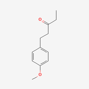 molecular formula C12H16O2 B8812235 1-(4-Methoxyphenyl)pentan-3-one CAS No. 5440-80-2