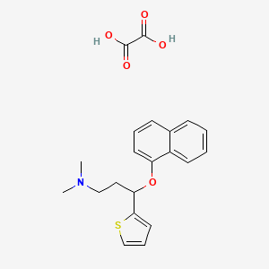 molecular formula C21H23NO5S B8812246 N,N-dimethyl-3-(1-naphthyloxy)-3-(2-thienyl)propan-1-amine oxalate 