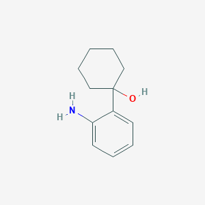 molecular formula C12H17NO B8812258 1-(2-Aminophenyl)cyclohexan-1-ol CAS No. 106795-52-2
