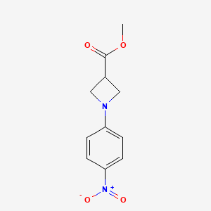 molecular formula C11H12N2O4 B8812282 Methyl 1-(4-nitrophenyl)azetidine-3-carboxylate CAS No. 887596-04-5