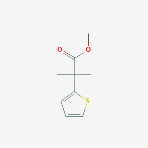 molecular formula C9H12O2S B8812293 Methyl 2-Methyl-2-(2-thienyl)propanoate CAS No. 153002-41-6