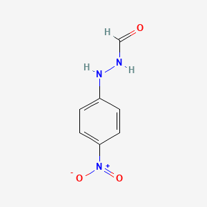 molecular formula C7H7N3O3 B8812306 Hydrazinecarboxaldehyde, 2-(4-nitrophenyl)- CAS No. 6632-39-9