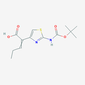 2-(2-t-Butoxycarbonylaminothiazol-4-yl)-pentenoic acid