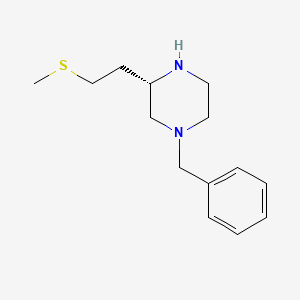 molecular formula C14H22N2S B8812367 (s)-1-Benzyl-3-[2-(methylthio)ethyl]piperazine 