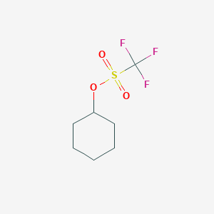 molecular formula C7H11F3O3S B8812391 Cyclohexyl trifluoromethanesulfonate CAS No. 131929-90-3