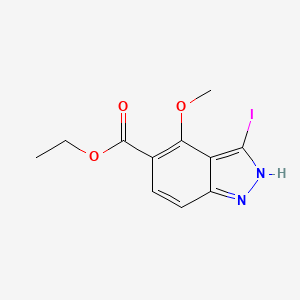 ethyl 3-iodo-4-methoxy-1H-indazole-5-carboxylate