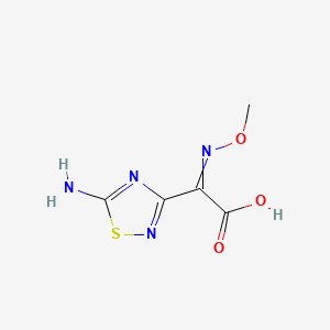 molecular formula C5H6N4O3S B8812448 2-(5-Amino-1,2,4-thiadiazol-3-yl)-2-(methoxyimino)acetic acid 