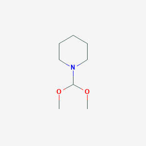 molecular formula C8H17NO2 B8812478 1-(Dimethoxymethyl)piperidine CAS No. 5211-86-9